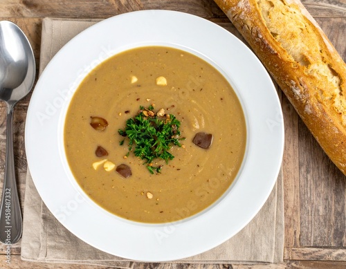 Obraz na płótnie Maronensuppe w salonie