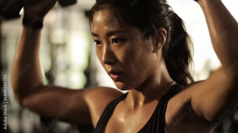 This athletic, ambitious woman uses her gym workouts as a source of motivation and inspiration to succeed in all areas of life. Her resilience and confidence show that a healthy body is the foundation