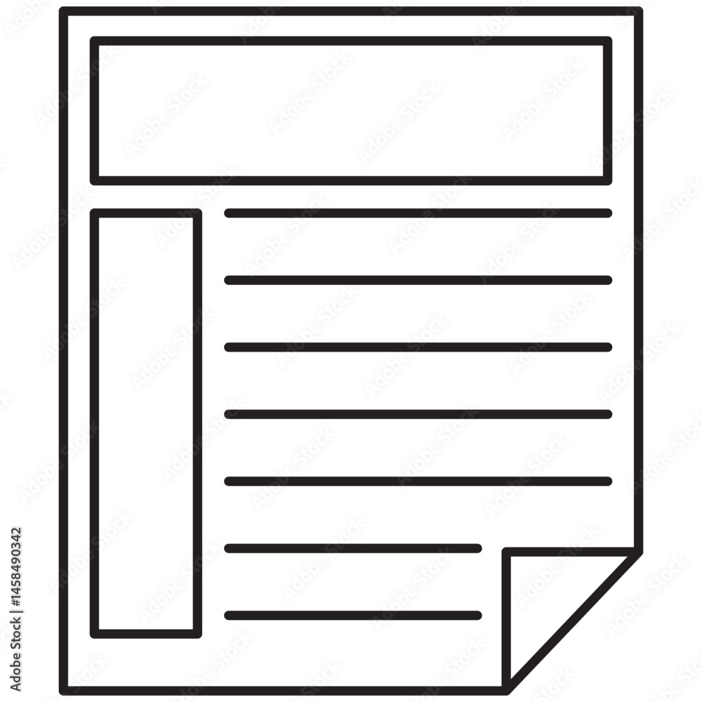 Inventory Line Icon Inventory Line Icon