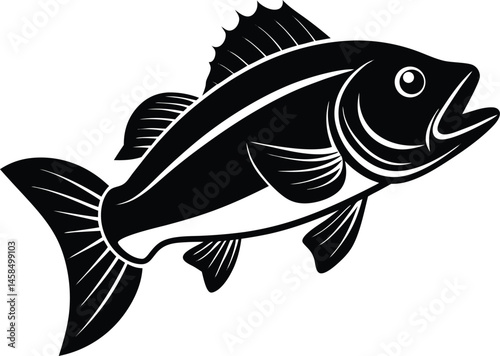 vector illustration of a fish