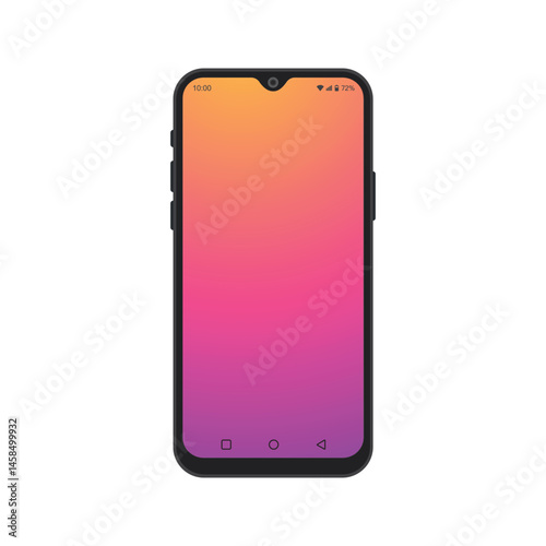Modern Smartphone with Gradient Display
