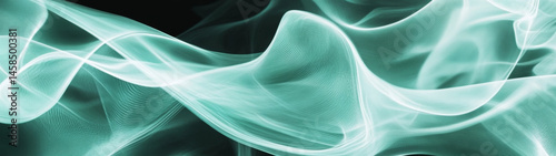 Abstract background with glowing teal lines on black, perfect for digital designs