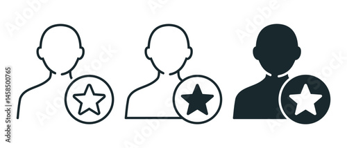 Popular person icon. Illustration vector