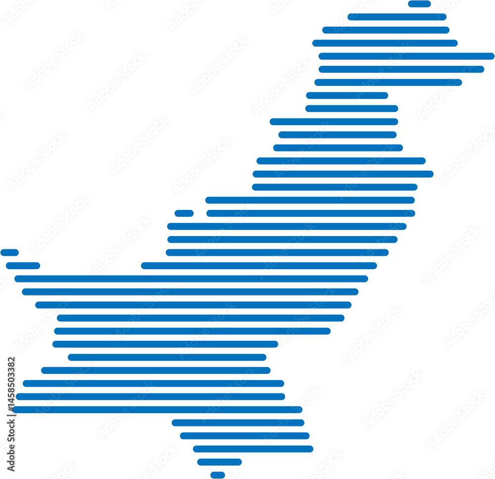 custom made wallpaper toronto digitalhorizontal line drawing of pakistan map.