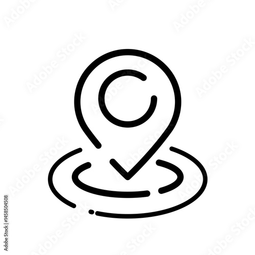 Location, GPS pin – vector icon