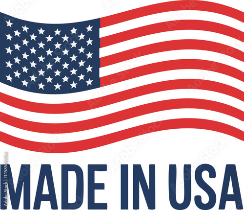 Proudly displayed: "Made in USA" flag label.
