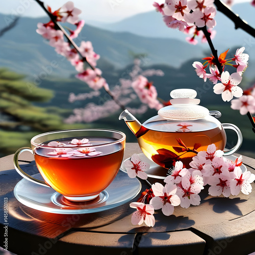 International Tea Day with Cherry Blossom Tea A Springtime Serenity