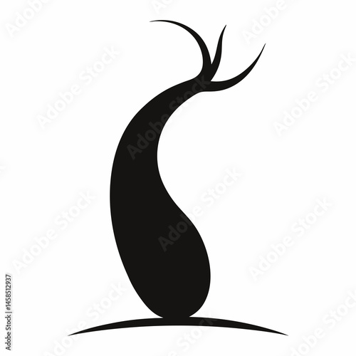 Vector illustration of a mashed potato