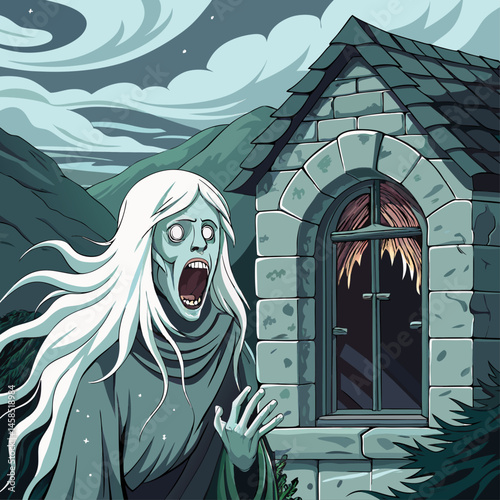 A Old lady ghost