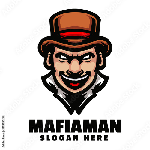 Mafia Mascot Logo