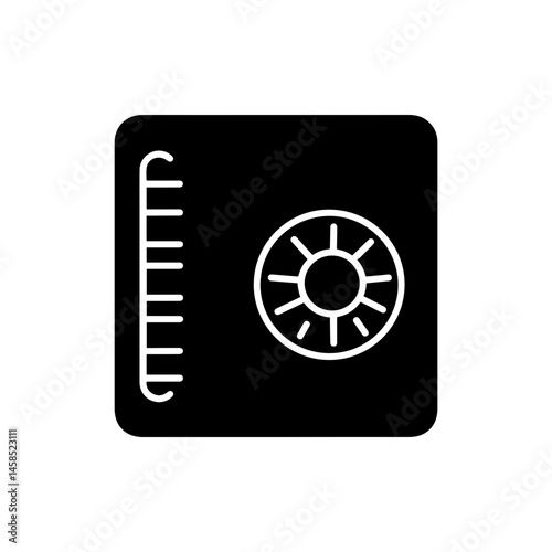 Vault Door Lock Rotary Mechanism Icon - Solid Style
