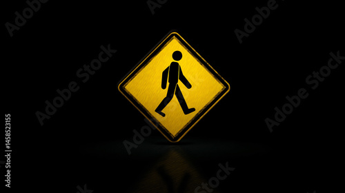 Free Download Pedestrian cut across safe sign icon. - GFXLoad