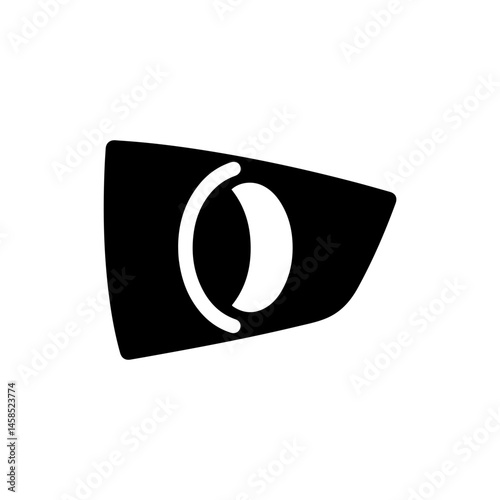 Fog Lights Car Icon - Black Minimal