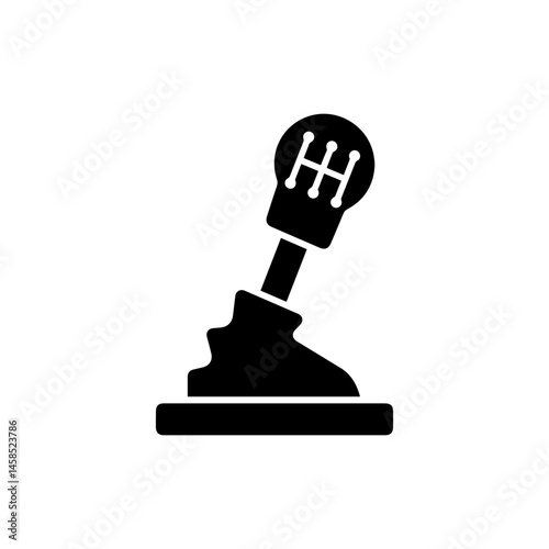 Manual Gear Shift Stick Icon - Car Transmission Symbol