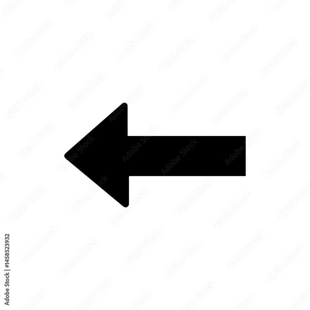 Turn Left Road Arrow Icon Black Filled - Directional Sign Turn Left Road Arrow Icon Black Filled - Directional Sign