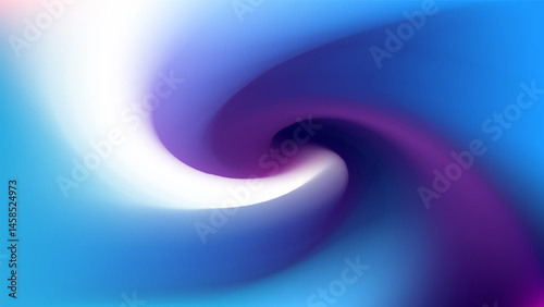 Arctic cyclone neon gradient mesh, blurry white blue abstract background. Cold air funeral spiral. Polar style HD web banner, mesh graphic screensaver on blue background