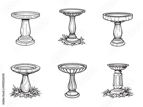 Minimalist Bidet Attachment Line Illustrations