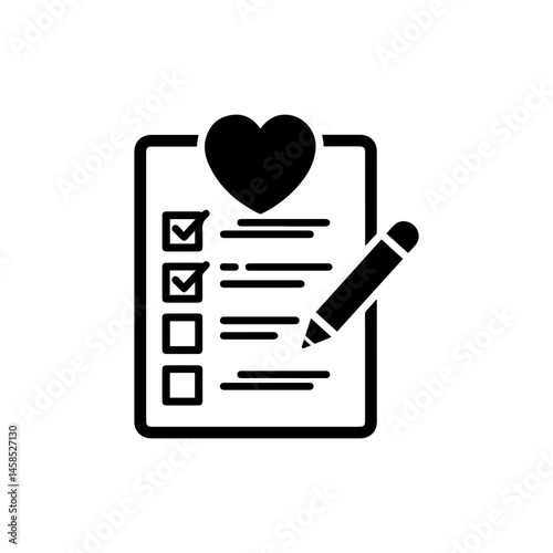 First Trimester Checklist Icon - Flat Design for Pregnancy Planning