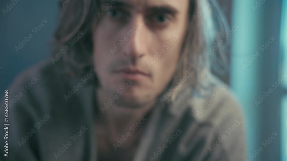 Introspective Character Journey: Blurred and Focused Emotional Expressions in Soft Evening Lighting Introspective Character Journey: Blurred and Focused Emotional Expressions in Soft Evening Lighting