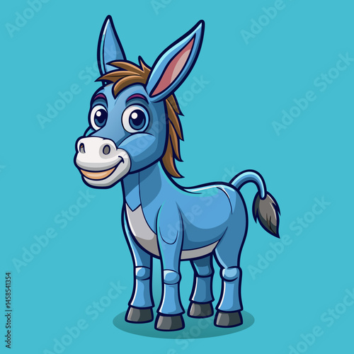 sleek design donkey vector 