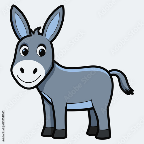 sleek design donkey vector 