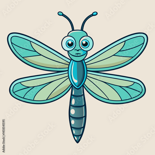 sleek design dragonfly vector 