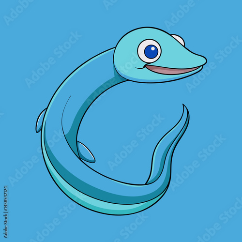 sleek design eel vector