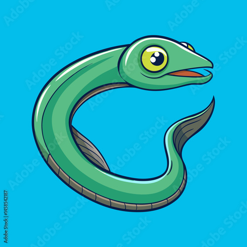 sleek design eel vector