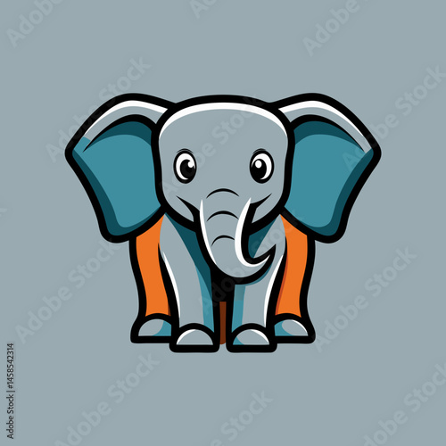 sleek design elephant vector 