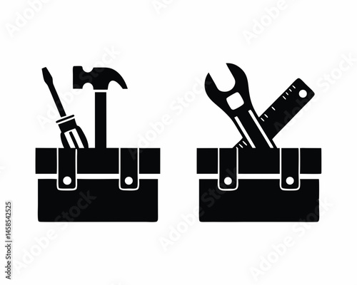 tool belt icon silhouette vector illustration