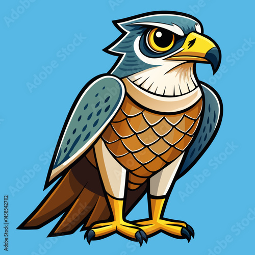 sleek design falcon vector 