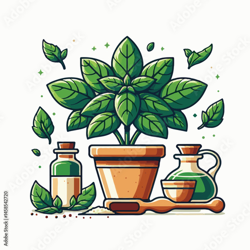 herb, fresh, leaf, green, basil, italian, background, herbal, food, raw, healthy, isolated, culinary, vegetarian, ingredient, vegetable, white, natural, organic, cooking, spice, closeup, plant, leaves