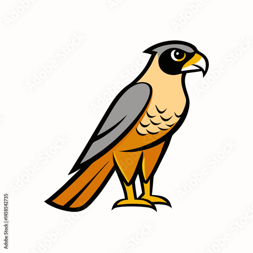 sleek design falcon vector 