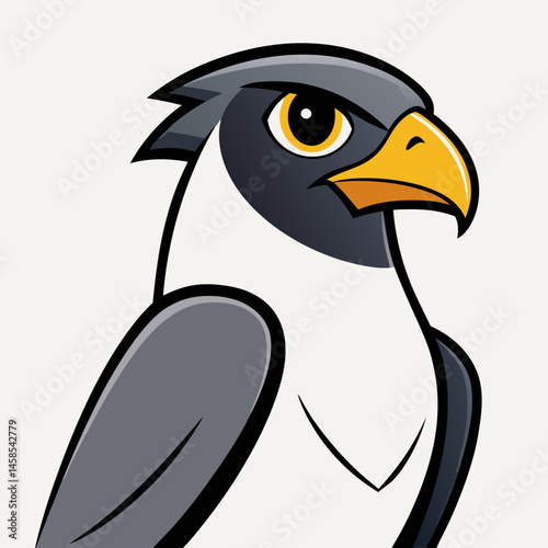 sleek design falcon vector 