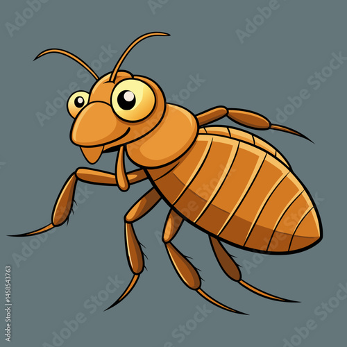sleek design flea vector