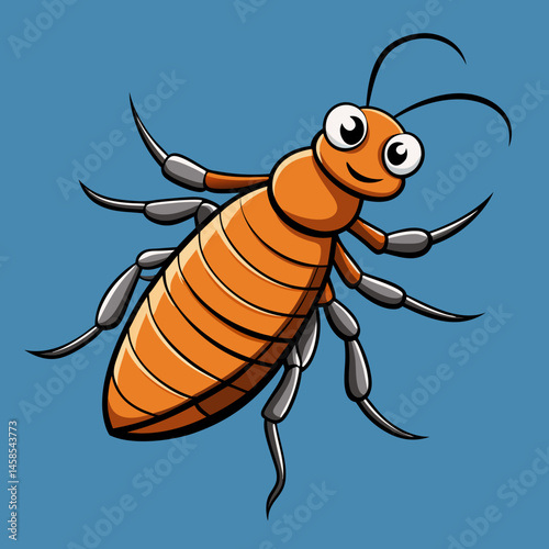 sleek design flea vector