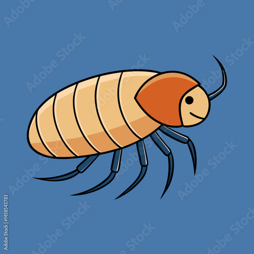 sleek design flea vector