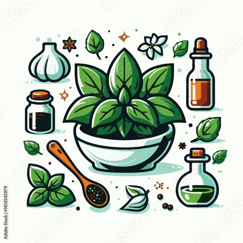 herb, fresh, leaf, green, basil, italian, background, herbal, food, raw, healthy, isolated, culinary, vegetarian, ingredient, vegetable, white, natural, organic, cooking, spice, closeup, plant, leaves