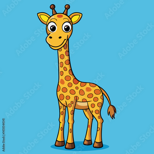  sleek design giraffe vector
