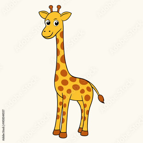 sleek design giraffe vector