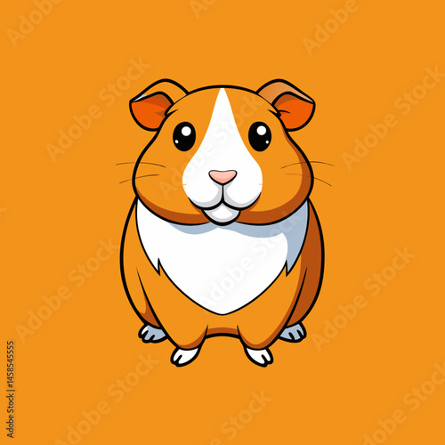 sleek design guinea pig vector