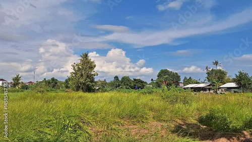 Landscape with blue sky