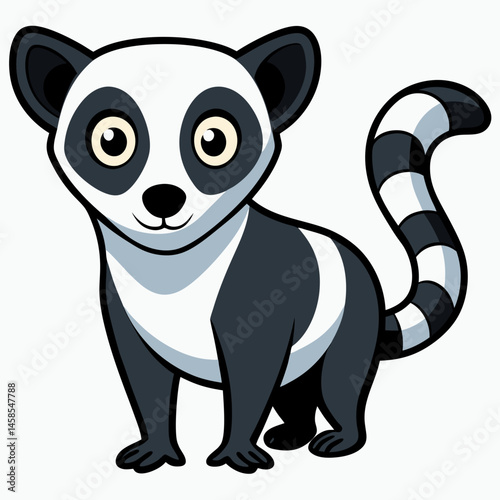 sleek design lemur vector