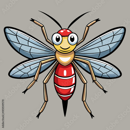 sleek design mosquito vector