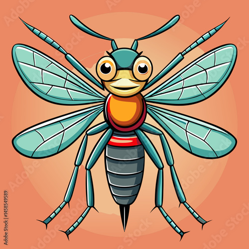 sleek design mosquito vector