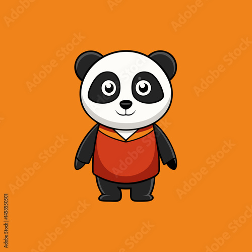 sleek design panda vector