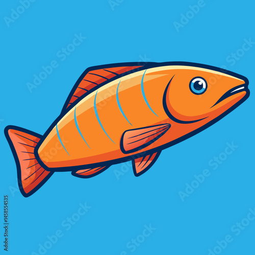 sleek design salmon vector