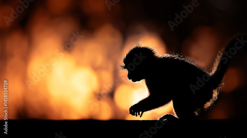 Scamp silhouette in playful airs