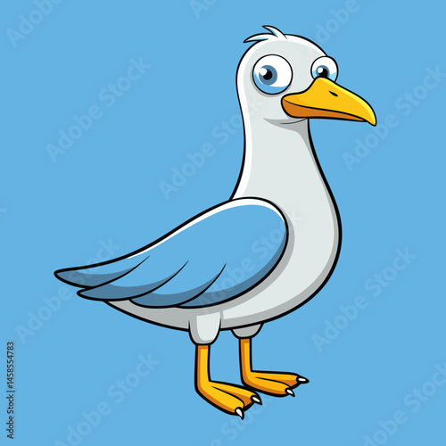 sleek design seagull vector
