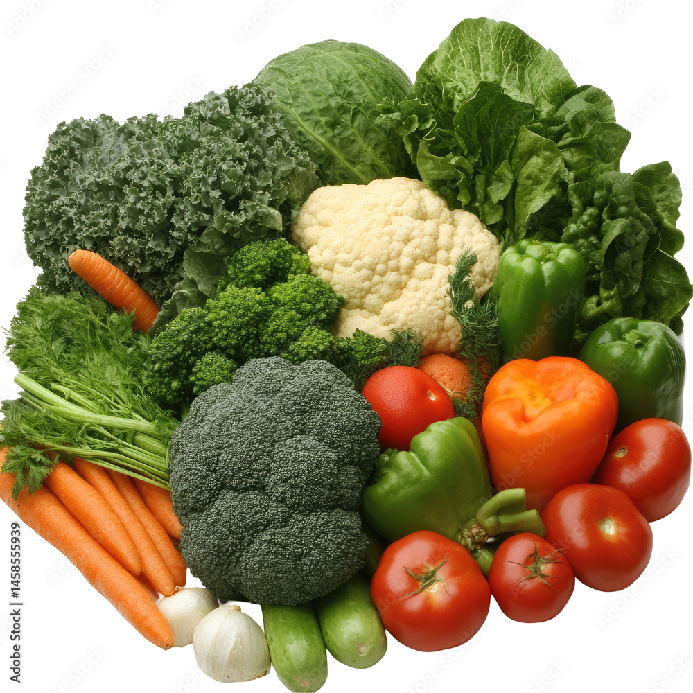 Fresh, colorful vegetables. A variety of produce Fresh, colorful vegetables. A variety of produce
